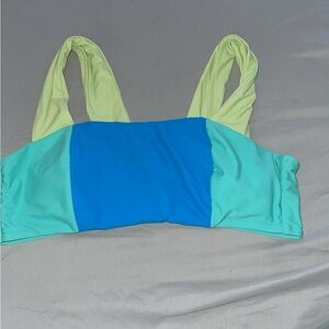 Color block swim top